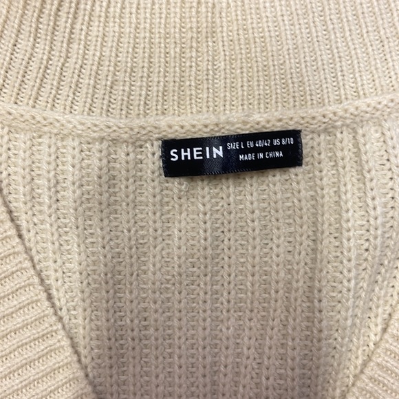 Shein Large Sweater Dress Tan - Picture 2 of 3
